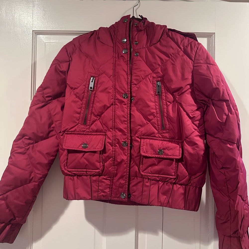 Burberry Red short down coat
